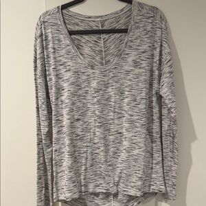 lululemon athletica Black and White Long Sleeve Top